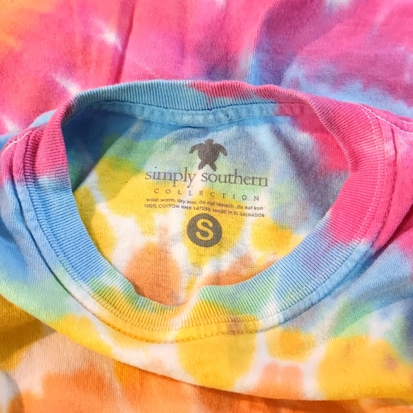 Tye-Dye Simply Southern Tee Size Small - Picture 3 of 3